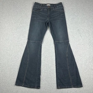 BDG Urban Outfitters Jeans Womens 26 Dark Wash Flared Mid Rise Blue Denim Boho - Picture 1 of 18