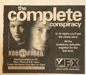 X-Files Tv Series Print Ad David Duchovny Gillian Anderson Tpa13 - Picture 1 of 2