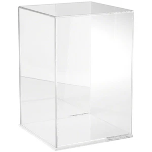 Estuche de acrílico transparente Plymor con base transparente (espejo trasero), 10" de ancho x 10" de profundidad x 15" de alto - Imagen 1 de 1