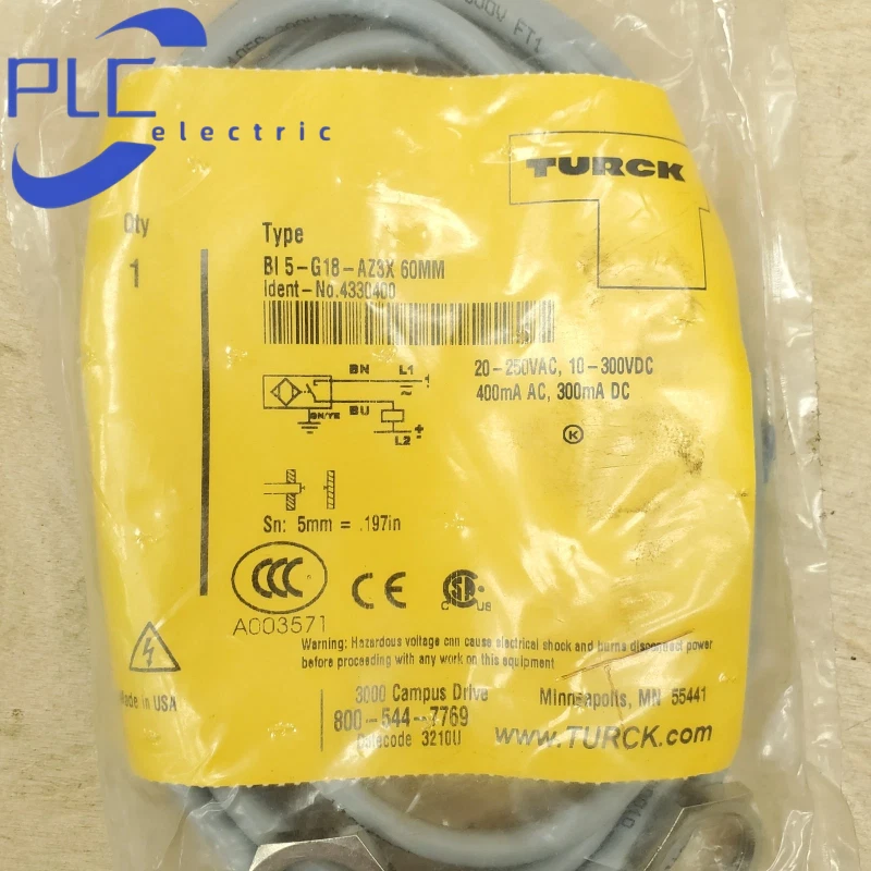 TURCK BI5-G18-AZ3X Inductive sensor proximity switch brand new free shipping - Image 1 of 3