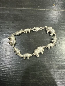 Pulsera Italia Elefante de Ley 925 Plata de Ley - Imagen 1 de 10