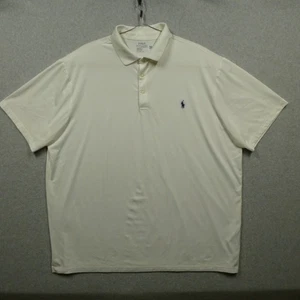 Ralph Lauren Polo Shirt Men 3XLT Performance White Golf Activewear Sports Casual - Picture 1 of 8