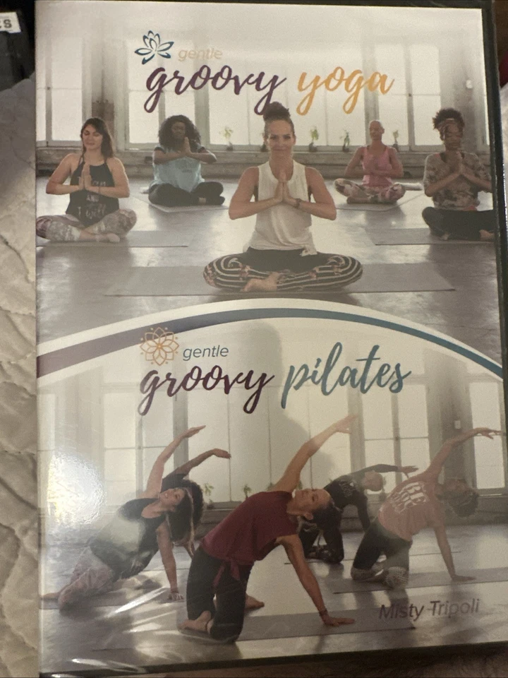Groovy Yoga Pilates Misty Tripoli 2 DVD Set Gentle Body Groove DVDs