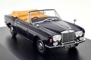 Oxford 1/43 Rolls Royce Corniche Open Convertible Blue Diecast Model Car - Picture 1 of 7