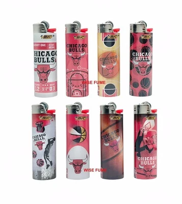 NUEVO 8 piezas GRANDE tamaño Chicago Bulls NBA bic encendedores EDICIÓN LIMITADA Foto 1 de 4