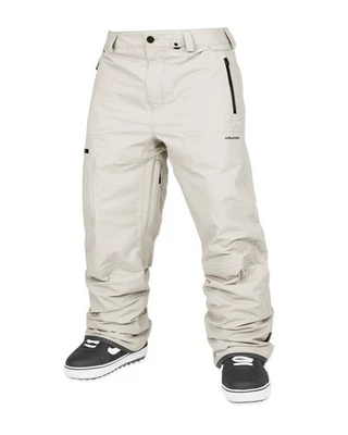 Pantalones de nieve Volcom L Gore-Tex para hombre, piedra, X-grande Foto 1 de 4