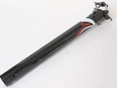 145g,34.9x350mm Climax SP02B UD gloss carbon Seatpost Ti Hardware Road MTB Black - Image 1 of 4