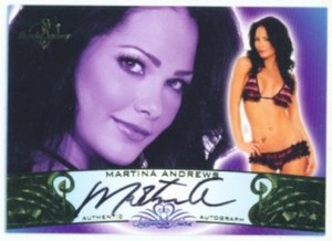 MARTINA ANDREWS "AUTOGRAPH CARD" BENCHWARMER SIGNATURE 2010