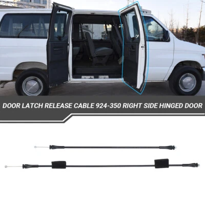Right Side Hinged Door Latch Release Cable For 1992-2014 Ford E150 E250 E350 Van - Image 1 of 4