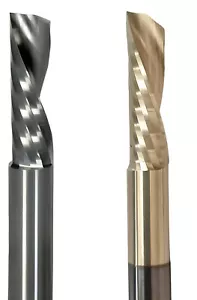 Fresa monodentada VHM Z = 1, pulida, Ø 3-8 mm, espiral izquierda DownCut corte derecho - Imagen 1 de 32