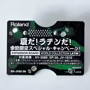 Scheda di espansione Roland SR-JV80-96 WORLD COLLECTION LATIN ottima testata Giappone - Foto 1 di 9