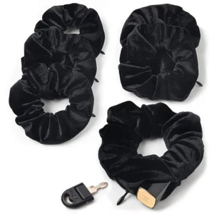 Velvet Scrunchies with Pocket Zipper Hair Ties for Women Big Vsco Girl Stuff - Picture 1 of 5