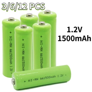 1.2V Electric Ni-Mh AA 1500mAh Rechargeable Battery for Solar Light Garden Light - Picture 1 of 9