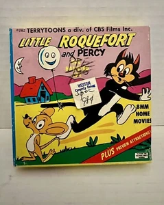 VTG 1962 Terrytoons Little Roquefort & Percy “The Haunted Cat” 8mm Home Film - Picture 1 of 10