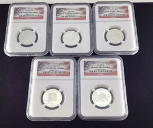 2008 NGC Silver 25C Oklahoma PF69 Ultra Cameo Set - Picture 1 of 2