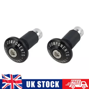 CNC 7/8" Bar End Weights Road Mountain Bike Handlebar End Plug Universal Black - Picture 1 of 4