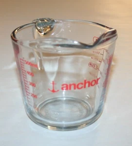 Anchor Hocking Red Letter, 2 Cup Measuring Cup, Open Handle - Picture 1 of 8
