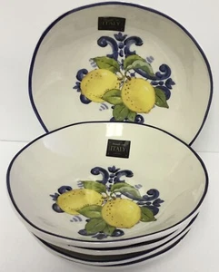 5 Piatti Zuppa Cereali Cuore~2 Limoni Limoni e Ramo 9” Made in ITALY - Foto 1 di 5