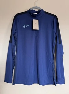 NWT Nike Women’s Navy 1/4 Zip Dri-fit Long Sleeve Jacket Size Medium - Picture 1 of 11