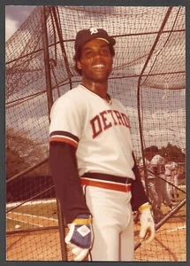 1980 Ricky Peters TIGER UNSIGNIERT 3-1/2 x 4-7/8 ORIGINAL SCHNAPPSCHUSSFOTO #2 - Bild 1 von 1