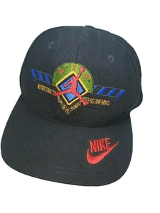 Vintage Nike Air Michael Jordan MVP jump man 90s Snapback Hat Bulls embroidered  - Picture 1 of 6