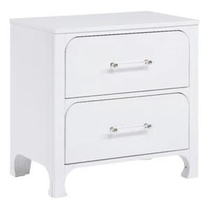 Coaster Anastasia Modern 2-drawer Wood Nightstand Bedside Table Pearl White - Picture 1 of 13