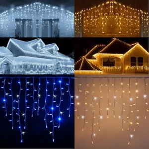 Luci di Natale Tenda Luminosa Natalizia Per esterno con 92 Maxi Led da 3 Metri - Foto 1 di 24