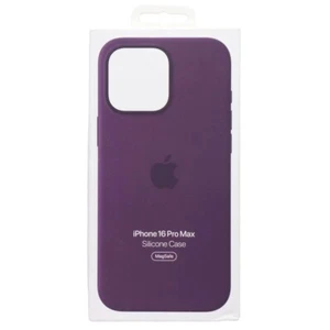 Genuine Apple Silicone MagSafe Case For iPhone 16 Pro Max MYYW3ZMA - PLUM - Picture 1 of 5