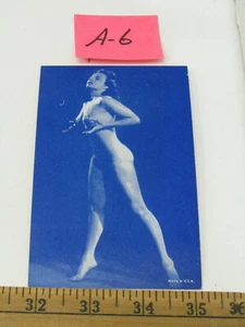 A-6 OLD VINTAGE MUTOSCOPE ARCADE CARD PINUP SEXY RISQUE LADY - Picture 1 of 1
