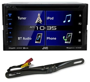 JVC KW-V350BT 6.2" DVD/Bluetooth Receiver Monitor w/iDatalink Ready+Backup Cam - Picture 1 of 10