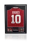 Mark Hughes signed framed Football Manchester United Red Home MUFC shirt