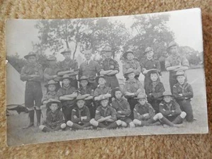 Seltene Vintage frühe 1900er 1910er Pfadfinder Truppe RPPC Foto Postkarte #46 - Bild 1 von 1