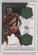 2013-14 Panini National Treasures NBA Game Gear Duals /75 Shawn Kemp #50