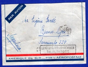 HUNGARY, AEROPOSTALE COVER TO ARGENTINA, 1927, VF - Picture 1 of 2