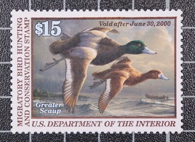 Scott RW66 1999 $15.00 Duck Stamp MNH PSE Cert Grade 90 SCV $70.00 - Image 1 of 3
