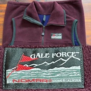 Sm Vest Nomar Gale Force Cordova Gillnetter Cranberry Polartec Windblock Alaska - Picture 1 of 21