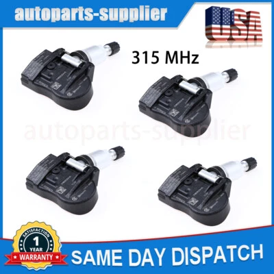 Juego de 4 TPMS 52933-2M000 para Hyundai Kia SENSOR DE MONITOREO DE PRESIÓN DE NEUMÁTICOS Foto 1 de 4