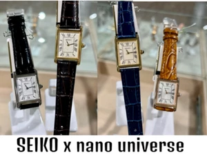 Seiko x Nano Universe Collaborated Seiko Selection Damenuhr BLK DBR NAVY BRN - Bild 1 von 5