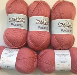 Cascade Pacific  Knitting Yarn 40% Merino 60% Acrylic 100g each Lot of 5 - Picture 1 of 3