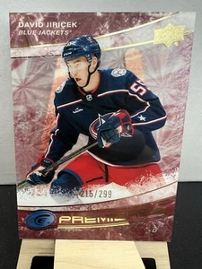 2022-23 Upper Deck Ice Premieres David Jiricek Rookie /299 Blue Jackets Wild 221 - Bild 1 von 2