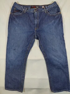 Ariat Jeans Men's 40x30 Bootcut Low Rise FR M4 Cat 2 2112 Denim Blue 100% Cotton - Picture 1 of 10