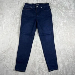 Lucky Brand Damengröße 8 Skinny Jeans dunkle Waschung mittelhoher Bund blau Denim - Bild 1 von 11