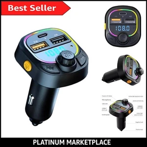 Crystal-Clear Sound Bluetooth Transmitter with Hands-Free Calling & USB Charging - Picture 1 of 7