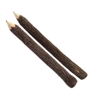 Twig Pencil (Set of 2) NEW Rustic Wooden Pencil Pair - Picture 1 of 1