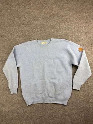 VNTG Peter Scott 100% Lambswool Sweater Herren Hellblau Pullover Golf Scotland - Bild 1 von 4