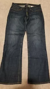 LUCKY BRAND Gene Montesano Cotton Cuffed Dream Crop Jeans Women's Size 8 / 29 - Picture 1 of 10