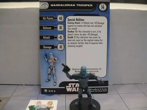 =Star Wars Miniatures LEGACY OF THE FORCE Mandalorian Trooper 56/60 with card = - Picture 1 of 1