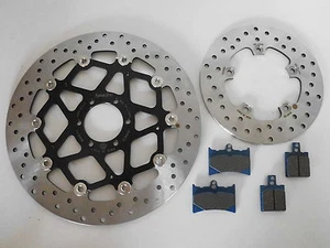 Brembo Bremsscheiben + Bremsbeläge vorne + hinten Aprilia RS 125 Bj.1999-2005 - Picture 1 of 1