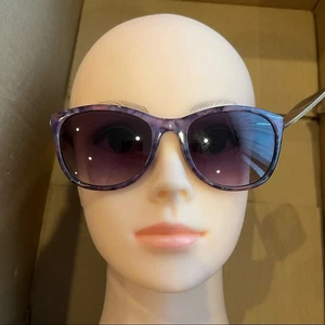 Revlon Oversized Cateye Sunglasses Purple Floral - Picture 1 of 9