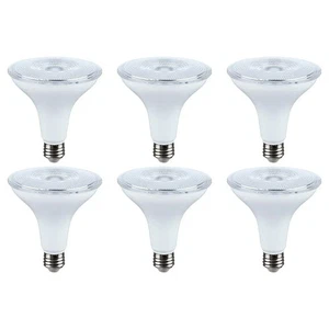 SATCO 14 Watt Dusk to Dawn LED - PAR38 - 3000K - Medium Base - White Finish - 12 - Picture 1 of 3